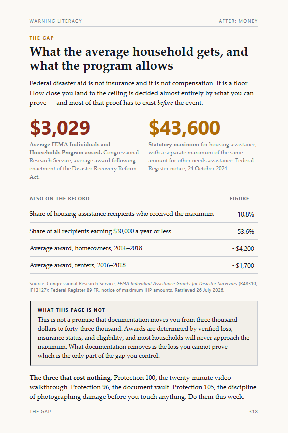 The money chapter page